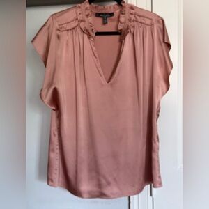 White House Black Market Blush Pink Blouse